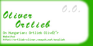 oliver ortlieb business card